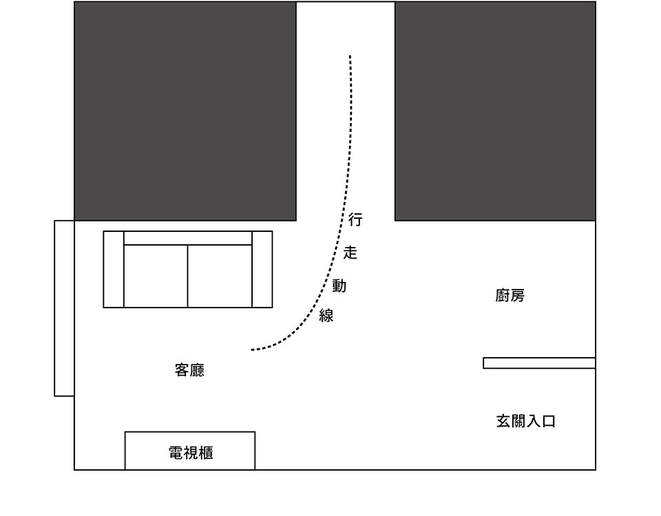 公寓空間格局平面圖